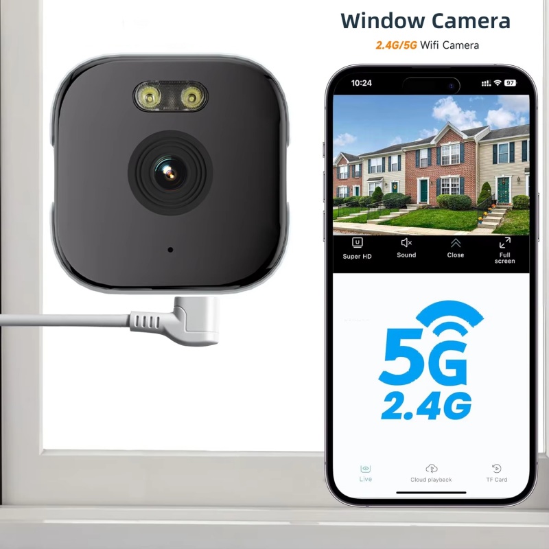 Home Security Robot - 4K 윈도우 카메라 5GHz WiFi 실내